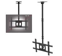 Ceiling TV Mount Bracket, TV Wall Mount Bracket, Fits 32",65" Flat Sn TVs, coping Tilt and Swivel Flat Sn Display, Black