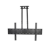 Ceiling TV Mount for Large Flat and Curved Screens, Adjustable Double Pole Design for Secure Overhead Installation