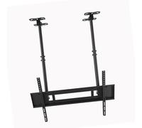 Ceiling Tv Mount - Height-Adjustable Tv Ceiling Mount, Double Rod Tv Mount, Suitable For 60-100 Inch Led Flat Screens, Max. Vesa 1000X600Mm, Mounting On The Ceiling,1.5m