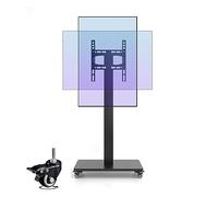 Ceiling TV Mount, Mobile TV Stand with Castors for 32-65 Inch LED Flat Screen, Heavy Duty Portable TV Cart, Fixed Horizontal and Vertical Screen Floor Stand