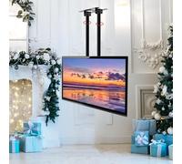 Ceiling TV Mount Stand - Adjustable TVs Mount Bracket, 2 Post Single Screen TV Mounts, For 40-90 Inch TVs, VESA Max 600x400mm