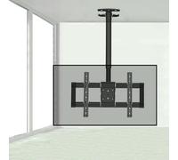 Ceiling TV Mount Stand - Tv Wall Mount,Height Adjustment TV Stand, Lift TV Stand with Cable Management,for 39-90 Inch TV,5 to -25° Pitch Angle Adjustment,Easy to Ins,Can Rotate 360