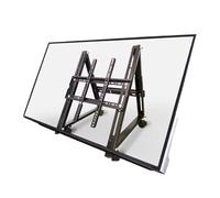 Ceiling TV Mount,Universal TV Floor Stand - Rolling Tv Stand for 32-75 Inch TVs, Mobile TV Stand Rolling Cart with Tilt Mount/Locking Wheels, for Home Office Portable Conference Room Podium