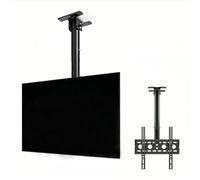 Ceiling TV Mount, Wall-mounted TV Mount With Height-adjustable Arm, For 32-55-inch Displays, Column-style Ceiling Mount, Suitable For Dining Rooms, Offices, And Shopping Malls(2m)