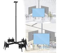 Ceiling TV Mount with 360° Rotation, Telescopic Range, and Angle Adjustment for Large Screen TVs