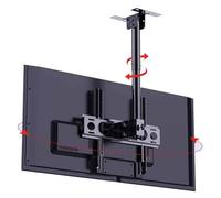Ceiling Tv Stand - Tv Wall Mount, 360°Rotation Drop Down Tv Lift, Telescopic Height Adjustment Hanging Tv Mount Bracke, Hidden Cable Hanging Roof Bracket, Two Installation Met,500,2000mm