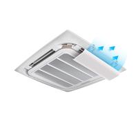 Ceiling Vent Deflector, Adjustable Wind Direction Windshield Square Ceiling Register Vent Deflectors Baffle Shield, for Central Air Conditioning(60cm/24in)