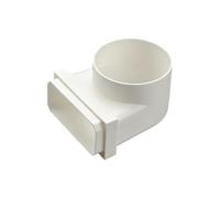 Ceiling Vent Duct Adapter ABS HVAC Pipe Fitting for Air Exhaust Routing in Residential Utility Spaces Setup Use Bathroom Fan Kitchen Exhaust Wall Duct Extension