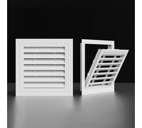 Ceiling Wall Access Panel with Dustproof Mesh,Click Open Access Panel Door for Ceiling Wall with Vent,Inspection Hole Cover Decorative Plate for Louver Windows,Easy to Install