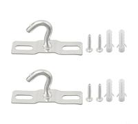 Ceiling Wall Hooks for Hanging Plants Heavy Duty Plant Holders for Indoor Outdoor Garden Decor Swag Toggle Hooks for Bird Feeders Lanterns Wind Chimes, 2 Hooks 8 Nails(70 * 1.5)
