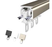 Ceiling/Wall Mount Curtain Rail System, Sliding Curtain Track, Ultra-thick Silent，for Curtains,Room Divider, Shower Curtain(Gold,550cm)