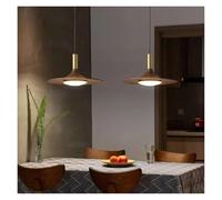 ceiling Walnut Three-Head Restaurant Light Creative Home Dining Table Bedroom Bed Luxury Flying Chandelier