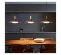 ceiling Walnut Three-Head Restaurant Light Creative Home Dining Table Bedroom Bed Luxury Flying Chandelier