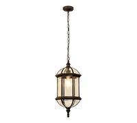 ceiling Waterproof Vintage Outdoor Pendant Light Industrial Retro Aluminum Chandelier Loft Lantern Glass Lampshade Hanging Lamp for Porch Patio Farmhouse Restaurant Bar Cafe, Black