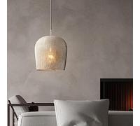 ceiling White Rattan Shades Farmhouse Black Woven Light Luxury Lighting Chandelier Large Hanging Ceiling Cage Basket Coastal Boho Pendant Lamp for Kitchen Island Dining Ro