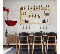 Ceiling Wine Glass and Bottle Rack, Space-Saving Hanging Storage Organizer for Kitchen, Bar, Restaurant, Efficient Drying Solution, Durable Design