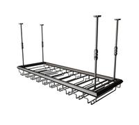 Ceiling Wine Glass Rack,Hanging Wine Glass Rack,Adjustable Hanging Wine Holder Cabinet,Wine Glass Drying Rack for Dining Room and Restaurant (Color : Black, Size : 150cm)