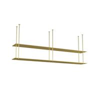 Ceiling Wine Glass Rack, Metal Floating Storage Shelves, Wine Bottle Organizer for Garage & Kitchen, Industrial Hanging Wine Stand