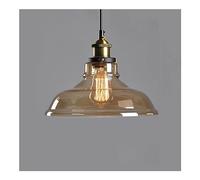 CeilingChandeliers, Chandeliers Light fixtures Clear Gray Amber Glass Chandelier Nordic Loft Modern Bedroom Pendant Lamp V-intage Pendant Lights Dining Glass Hanging Light Fixtures (Color : B)