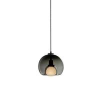 CeilingChandeliers, Modern Minimalist Style Chandelier, E27 Screw Single Pendant Lamp, Creative Personality Spherical Glass Metal Lighting Fixtures, Loft Dining Room Bedroom Hanging Light. (Color :