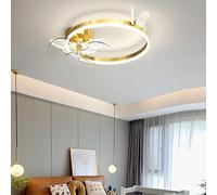 CeilingChandeliers , Nordic Creative LED Ceiling Fan with Light Chandelier Quiet Restaurant Ceiling Fan Creative Butterfly Ceiling Lamp with Remote Control for Living Room Bedroom Office Study Room (