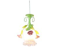 Ceilingps, Light Glazed Porcelain Rose Shangilighwrought Iron Glass Adjustable Liviroom Bedroom Corridor Bar/a/a