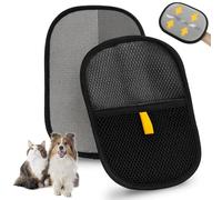 CEILUPY 2Pcs Electrostatic Pet Hair Removal Gloves, Washable Reusable Dog Cat Hair Remover for Furniture, Couch, Carpet, Clothes & Car Seat - Gentle Grip & Skin-Friendly
