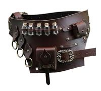 Ceinture Medivale Vikings Avec Porte-Potion - Adjustable Corset Avec Poche | Accessoire de Costume Cosplay, Fête, Halloween | Ceinture Confortable Bouteille de Potion, Idéale Spectacles Sur Scène