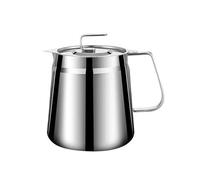 Ceiteo Stainless Steel Bacon Grease Container With Strainer, 2L/68oz Oil Container With Dust-proof Lid For Kitchen Storing Frying Cooking Grease