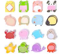 CEITIVE-S 32 Pads Sea Animal Sticky Notes Set, Cute Cartoon Self-Stick Notes School Stationery Supplies, Pastel Sticky Note Book Tabs, Funny Memo Note Pad Party Bag Fillers for Kids 640 Sheets