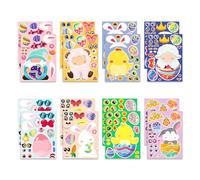 CEJAS 12 Sheets Halloween Stickers for Kids, Make Your Own Stickers for DIY Games and Activities - Halloween Party Decorations
