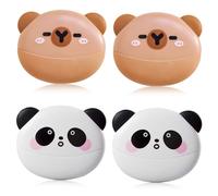 CEJAS 4 Pieces Kids Eraser Eraser for Kawaii and Normal Erasable Gel Pen for Pencil, Dual Use Erasers - Cute Panda & Capibara Design