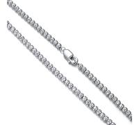 CEKAMA 925 Sterling Silver Ball Chain Necklace for Men Women Shiny Ball Dog Tag 3.0mm 18-26 Inch Jewelry Gifts for Christmas Valentine's Day Mother's Day Father's Day, Length: 20 inches, Sterling