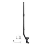 CEKAY Universal Antenna Mounting Pole 1.5" Dia x 51" L, Heavy Duty J Mount for Starlink, Weather Station & All Types of Antennas, Adjustable Pivot Lock Bracket for Wall, Eave & Roof