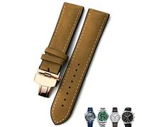 CEKGDB 20mm 21mm 22mm Leather Watch Strap Black Brown Watch Bands For Rolex For Omega Seamaster 300 For Hamilton For Seiko For IWC For Tissot Bracelet(Crazy horse rose,20mm)