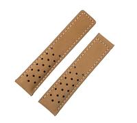 CEKGDB 20mm 22mm 24mm Genuine Frosted Leather Watchband For TAG Strap For HEUER CARRERA AQUARACER Monaco F1 Watch Band Bracelet Buckle(Brown No Buckle,22mm)