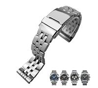 CEKGDB 20mm 22mm 24mm Silver 316L Stainless Steel Watch Strap For Breitling Premier Avenger Super Ocean Wrist Bracelets Metal Watch Bands