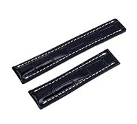 CEKGDB 22/24mm Fit for Breitling Strap Italy Genuine Leather watch band Premier B01 Colt Chronograph Avenger AVIATOR 8 316L buckle