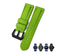 CEKGDB 22mm 24mm 26mm Rubber Watch Band，For SUBMERSIBLE Colorful Waterproof Sport Camo Strap(Green black,22mm)