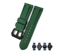 CEKGDB 22mm 24mm 26mm Rubber Watch Band，For SUBMERSIBLE Colorful Waterproof Sport Camo Strap(Green black-01,24mm)