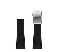 CEKGDB 22mm 24mm Rubber Watchband For Breitling Watchbands For AVENGER NAVITIMER WORLD Rubber Waterproof Soft Watch Strap With Buckle(300S,22mm)