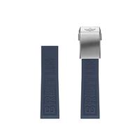 CEKGDB 22mm 24mm Rubber Watchband For Breitling Watchbands For AVENGER NAVITIMER WORLD Rubber Waterproof Soft Watch Strap With Buckle(302S,24mm)