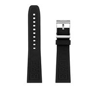 CEKGDB 22mm 24mm Rubber Watchband For Breitling Watchbands For AVENGER NAVITIMER WORLD Rubber Waterproof Soft Watch Strap With Buckle(314S,22mm)