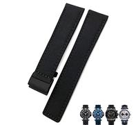 CEKGDB 22mm Canvas Nylon Watch Strap Blue Green Watch Band For Breitling CHRONOMAT NAVITIMER SUPEROCEAN For Men Bracelet(Black black,24mm)