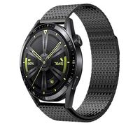 CEKGDB 22mm Milanese Loop Strap For Huawei Watch 4 Pro GT3 Pro 46mm GT4 46MM Luxury Magnetic Band For GTR 47mm Metal Bracelet(Black)