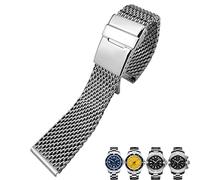 CEKGDB 316L Solid Stainless Steel Watchband 22mm 24mm for Breitling strap Wristband full silver with folding buckle Bracelet(24mm)