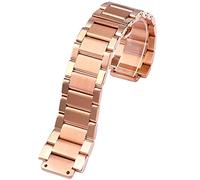 CEKGDB Classic Men's Women's Solid Stainless Steel Watch Strap Bracelet，For Hublot 27-19mm 21-13mm Big Bang，For Yubo 23-17mm Watch Strap Replacement(Rose gold,23-17mm)