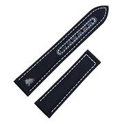CEKGDB For Omega Strap 300 AT150 Fabric Leather AQUA TERRA 150 Watchband Deployment Buckle 20mm 22mm Nylon Canvas Watch Band(Black no buckle,22mm)