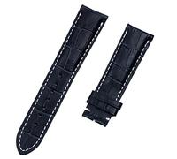 CEKGDB Genuine Real Cow Leather Watch Band Watchband For Breitling Strap For NAVITIMER WORLD Avenger Superocean Belt 22mm Pin Buckle(Blue Bamboo,Without Buckle)