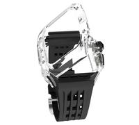 CEKGDB Luxury Glacier Modification Kit，For Apple Watch Series 9 8 7 6 5 4 SE 45MM 44MM Transparent Watch Case Band Accessories Set(C,44MM)